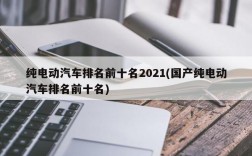 纯电动汽车排名前十名2021(国产纯电动汽车排名前十名)