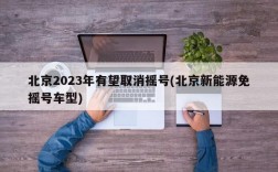 北京2023年有望取消摇号(北京新能源免摇号车型)