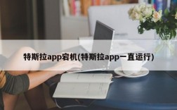 特斯拉app宕机(特斯拉app一直运行)