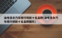 油电混合汽车排行榜前十名品牌(油电混合汽车排行榜前十名品牌图片)