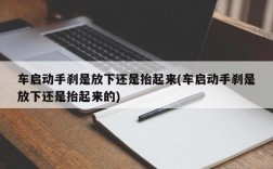 车启动手刹是放下还是抬起来(车启动手刹是放下还是抬起来的)