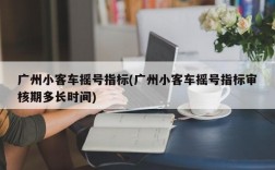 广州小客车摇号指标(广州小客车摇号指标审核期多长时间)