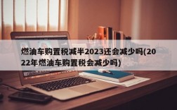 燃油车购置税减半2023还会减少吗(2022年燃油车购置税会减少吗)