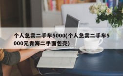 个人急卖二手车5000(个人急卖二手车5000元青海二手面包壳)